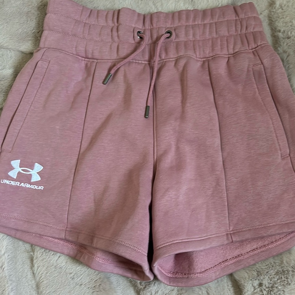Pink Under Armour shorts